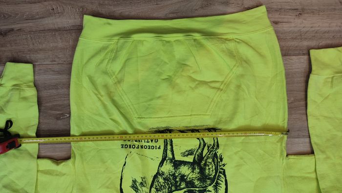 Vêtement Homme Sweatshirts Sweats pull à capuche jaune fluo Gildan dryBlend taille M #Retrostreet - photo numéro 5