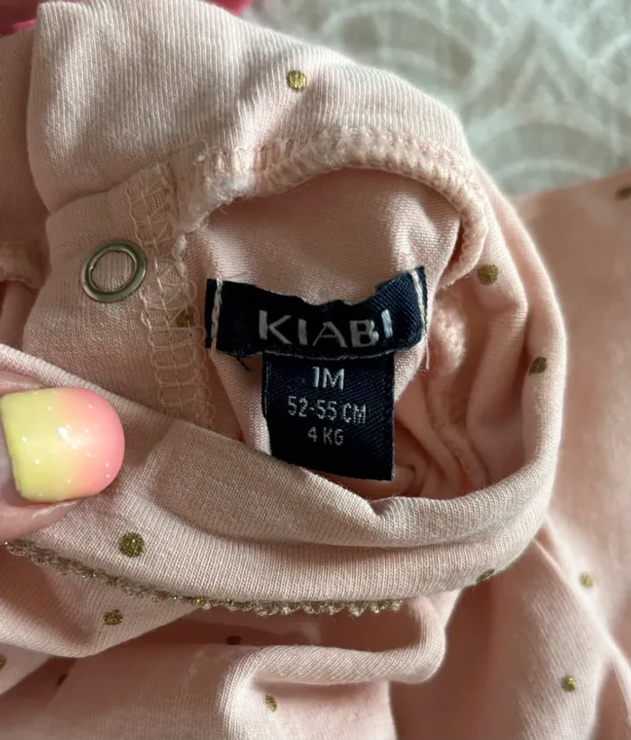 Lot de 3 sous-pulls fille - Kiabi - Taille 1 mois - photo numéro 3