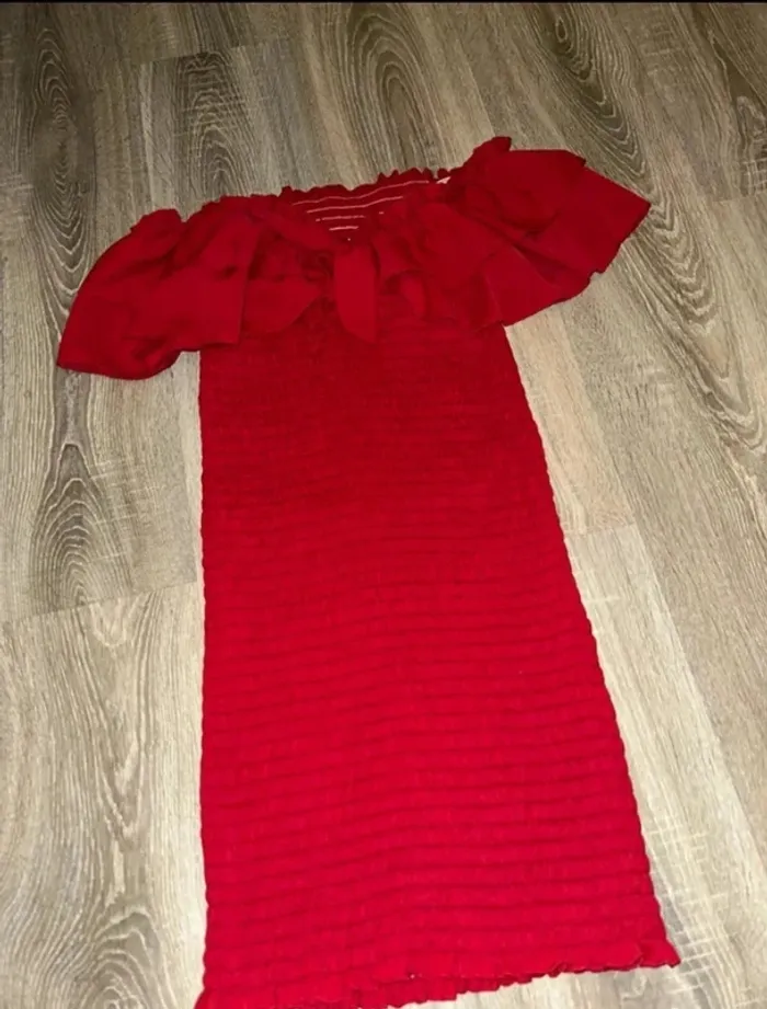 Robe rouge moulante femme T38 Shein - photo numéro 2