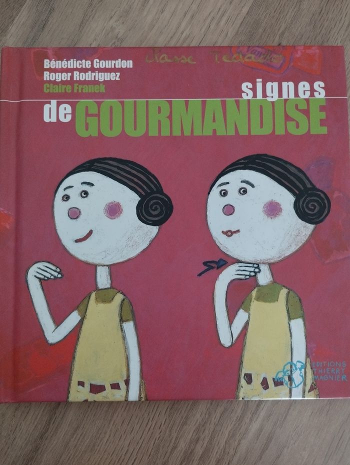 Livre la gourmandise en langue des signes