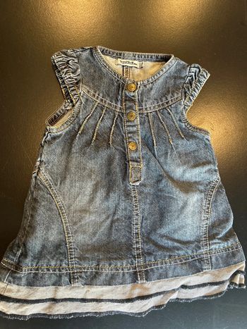 Robe en jean bleu