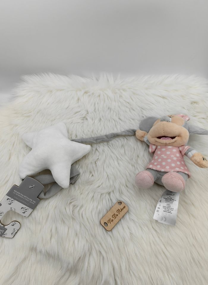 Doudou peluche musical Minnie Rose gris étoile Disney Primark - photo numéro 5