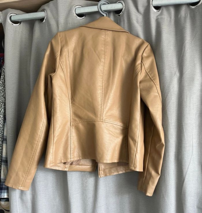 Veste simili cuir marron 36 - photo numéro 3