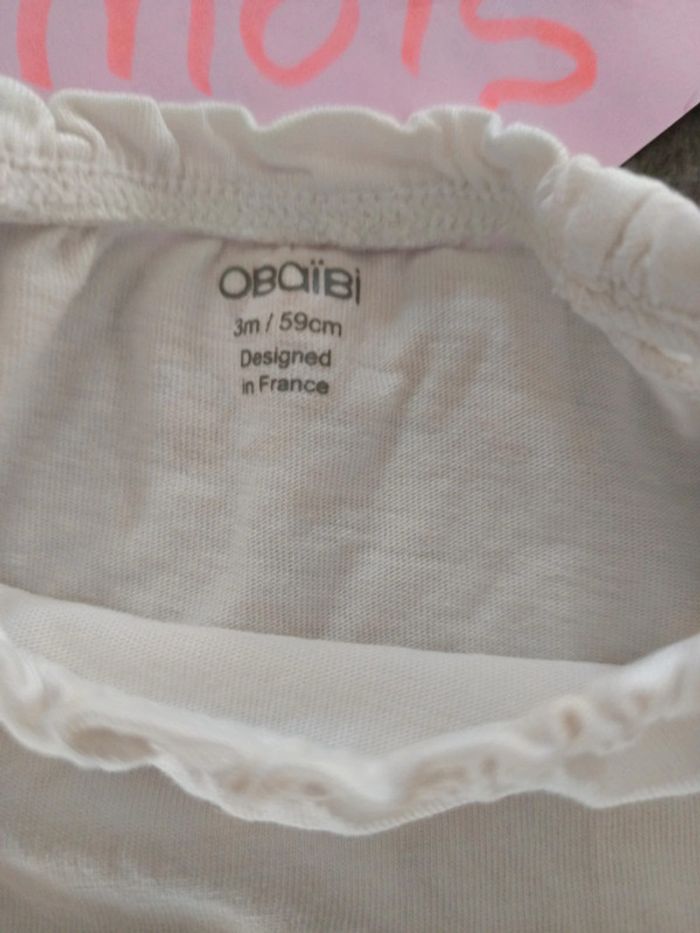 Haut blanc OB 3 mois - photo numéro 2