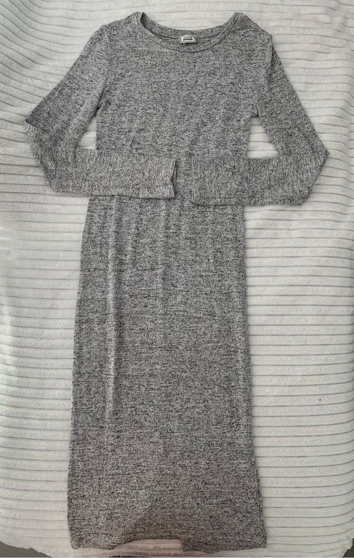 Longue robe grise Pimkie