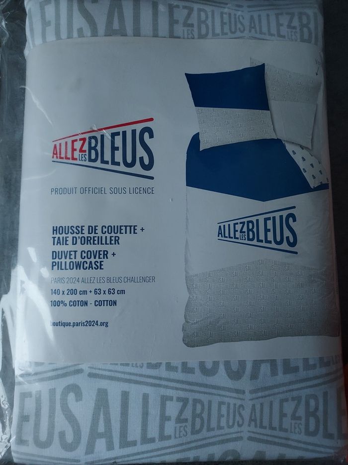 Housse de couette allez les bleus