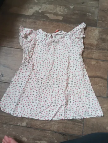 Robe courte ou tunique longue Fille 6 ans Fleurs Tao