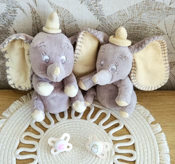Doudous Éléphant X2 Disney Dumbo 