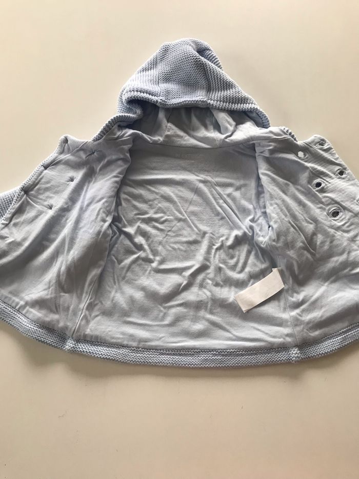 Manteau bébé bleu ciel - photo numéro 2
