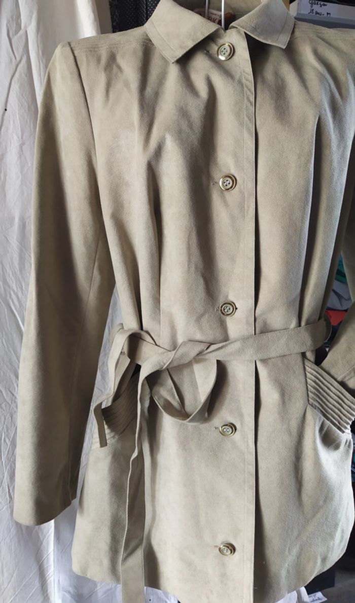 Veste Trench Nubuck beige - photo numéro 3