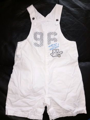 Salopette short 12 mois TBE