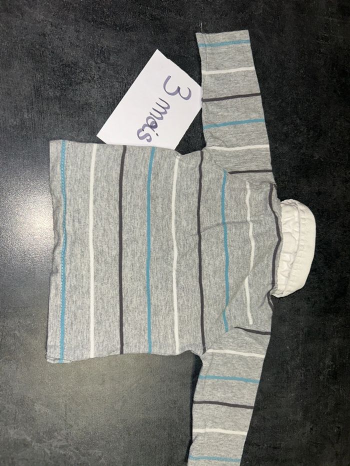 Tee shirt manches longues avec col bébé - photo numéro 5