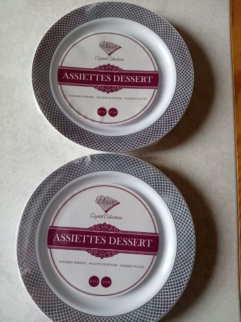 Lot de 20 assiettes à dessert Decorline 