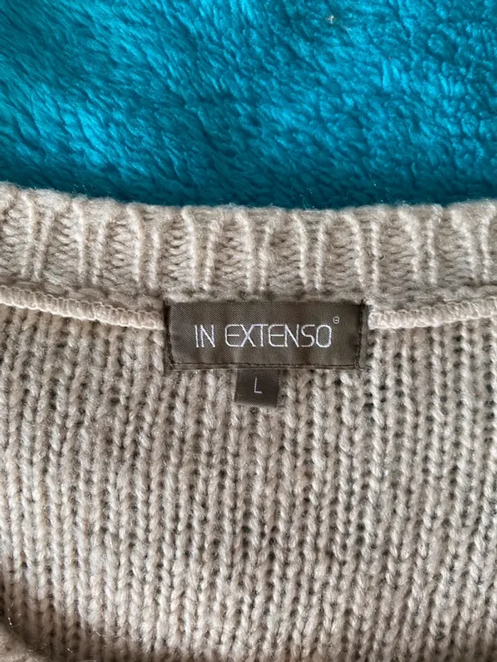 Gilet beige taille l - photo numéro 2