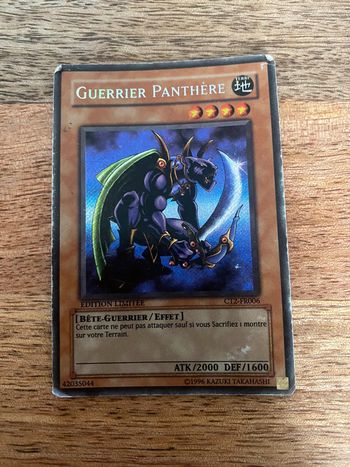 Carte Yu-Gi-Oh! Guerrier panthère C12-FR006 Edition limitée