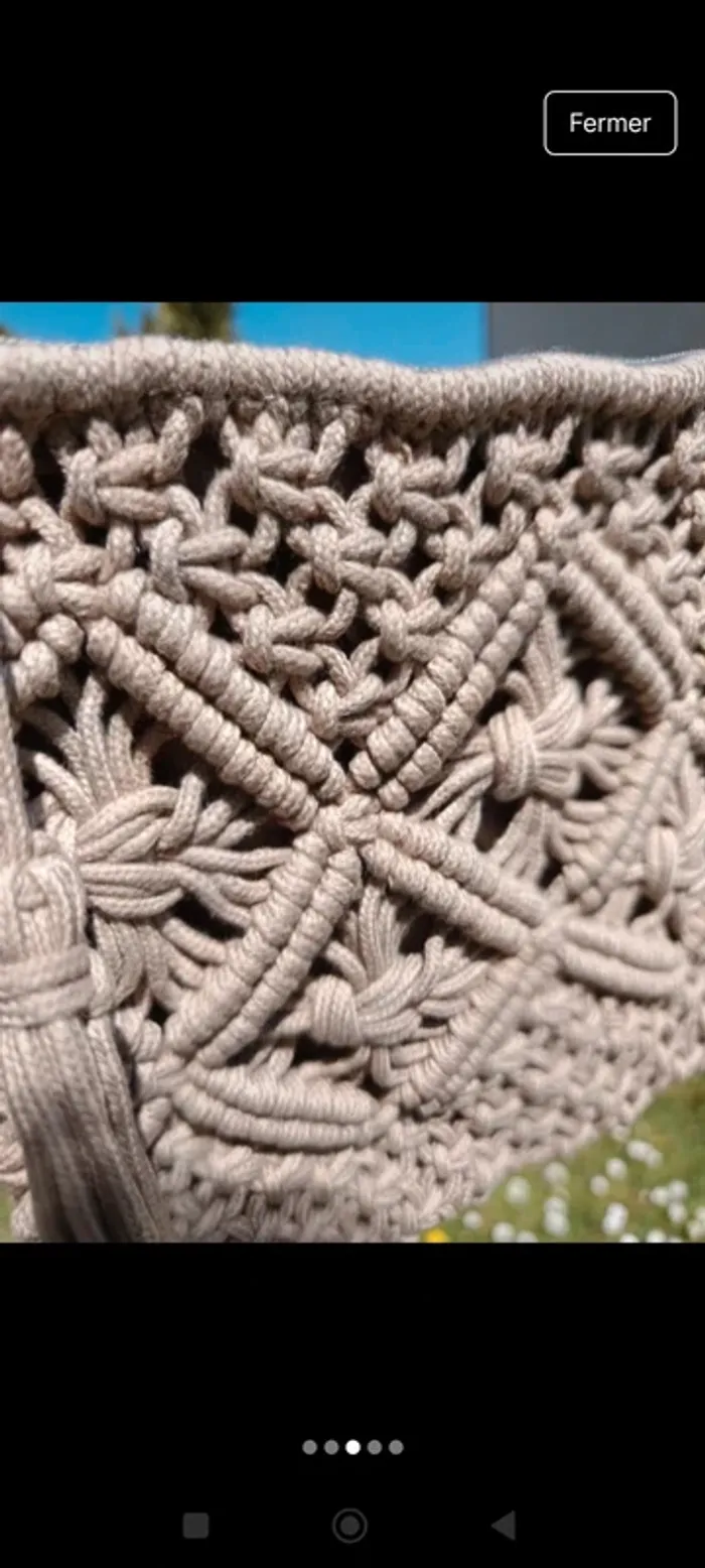 Sac bandoulière macramé - photo numéro 3