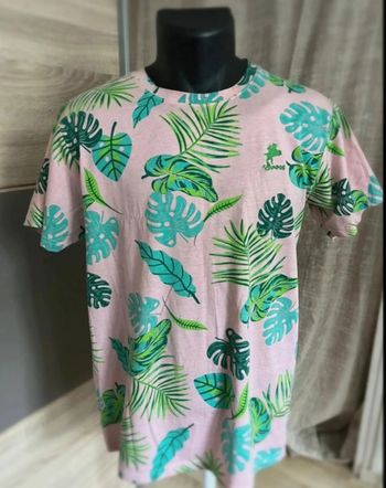 tee shirt rose et vert