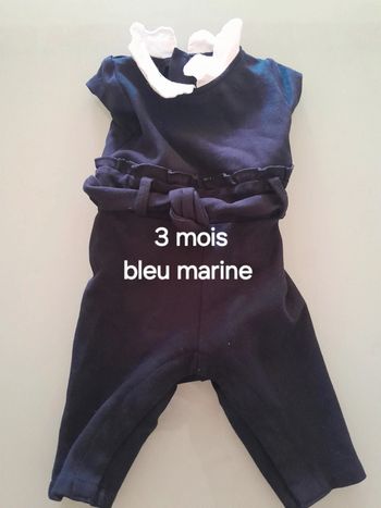 Salopette sans manche fille 3m