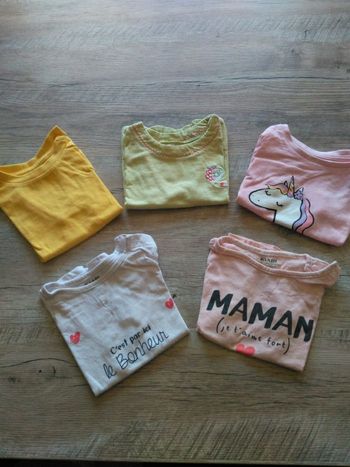 Lot t-shirts été bébé 6 mois