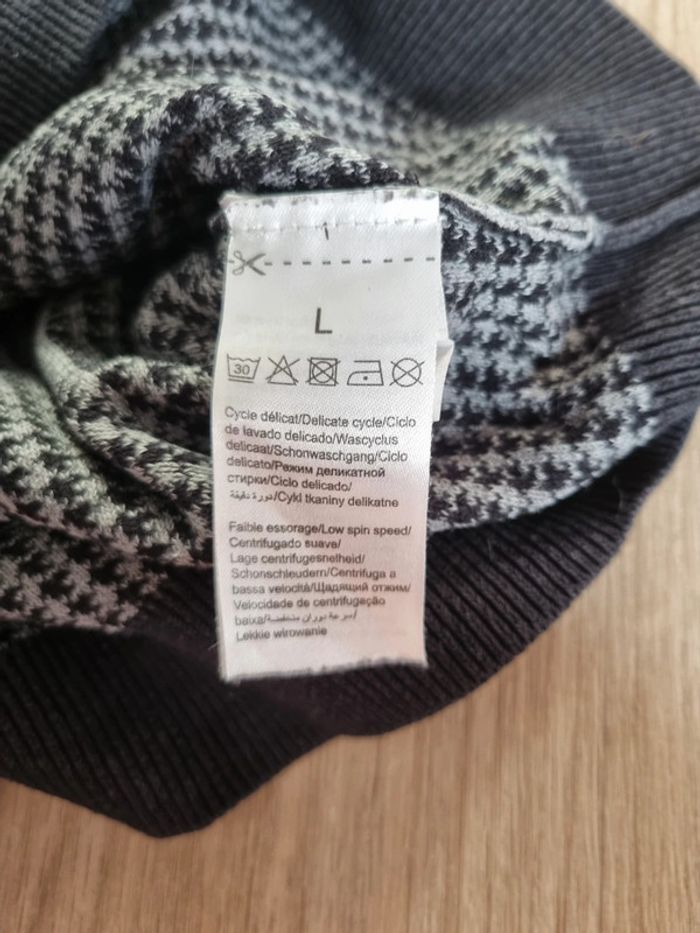 Pull à col rond noir/gris Jules Homme Taille L - photo numéro 8