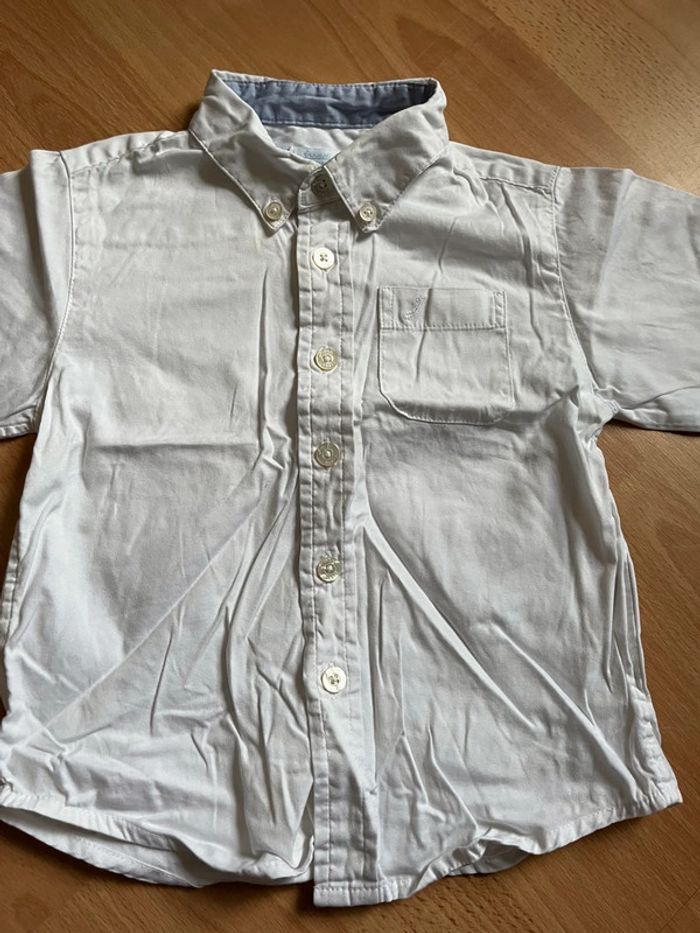 Belle chemise blanche ML Jacadi T. 24 mois/2 ans garçon TBE - photo numéro 4