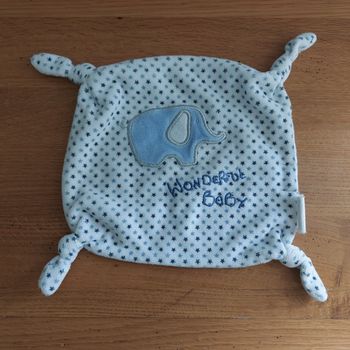 Doudou plat éléphant wonderful baby - Pommette