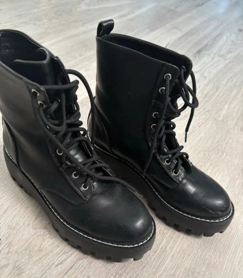 Bottines noir à lacets JustFab 40