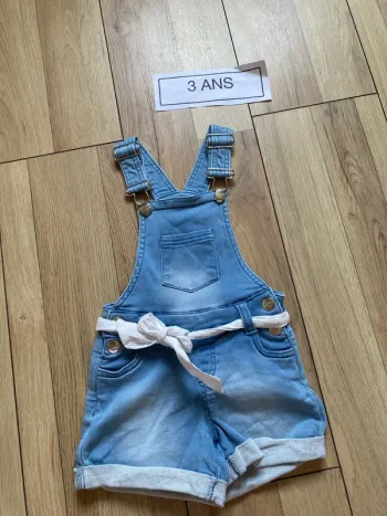 Salopette, short, Jean été court