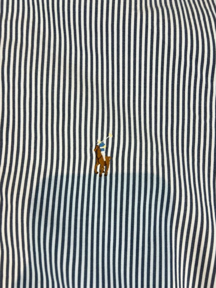 Chemise Ralph Lauren rayé bleu et blanc taille XL style old money - photo numéro 2