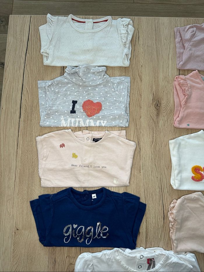 Lot de 9 t-shirts manches longues - photo numéro 2