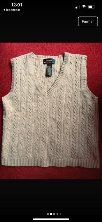 Pull sans manches Ralph Lauren