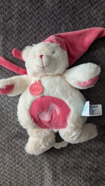 TBE, peluche musicale ourson Baby Nat'