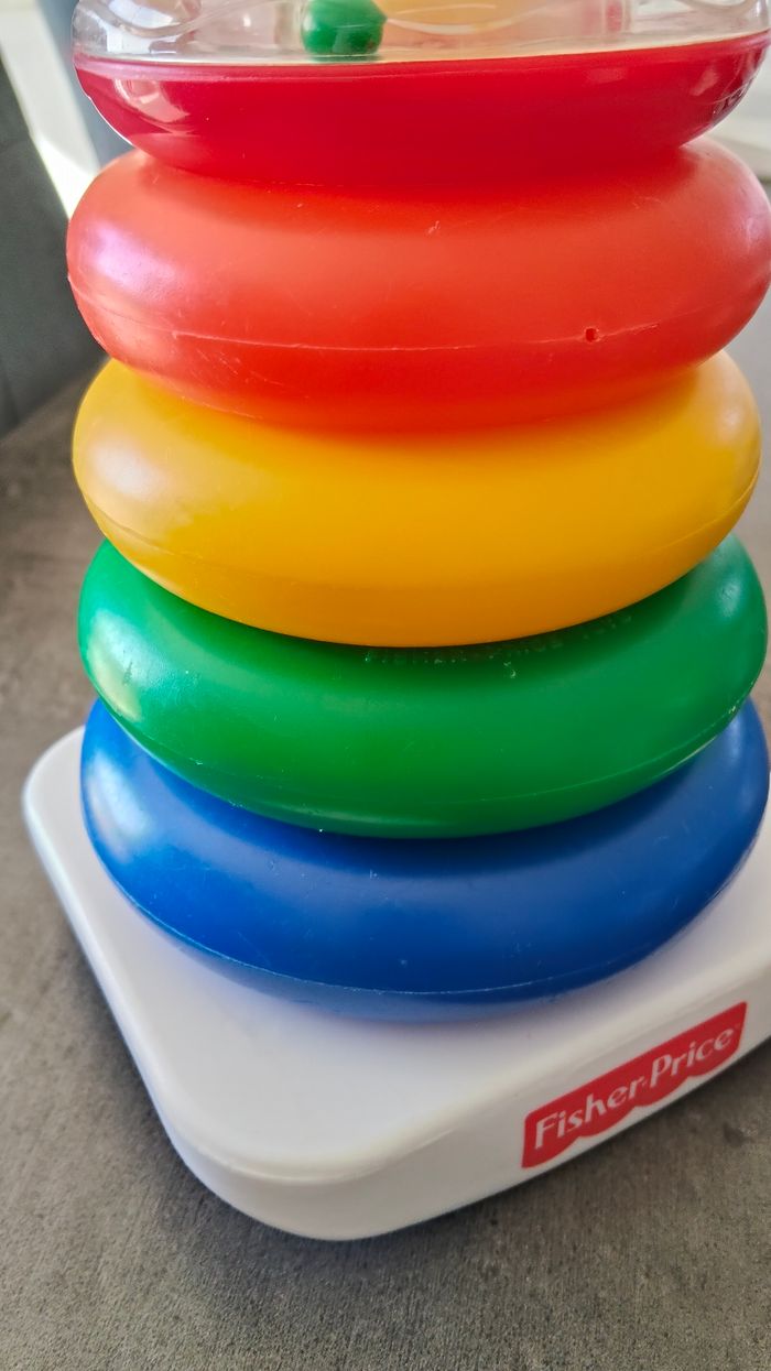 Jouet éveil pyramide arc-en-ciel - photo numéro 5