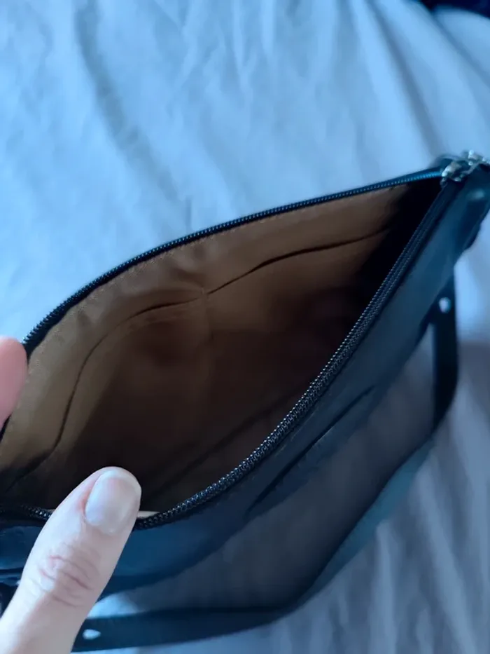Petit sac porté épaule cuir marron longchamp neuf - photo numéro 9