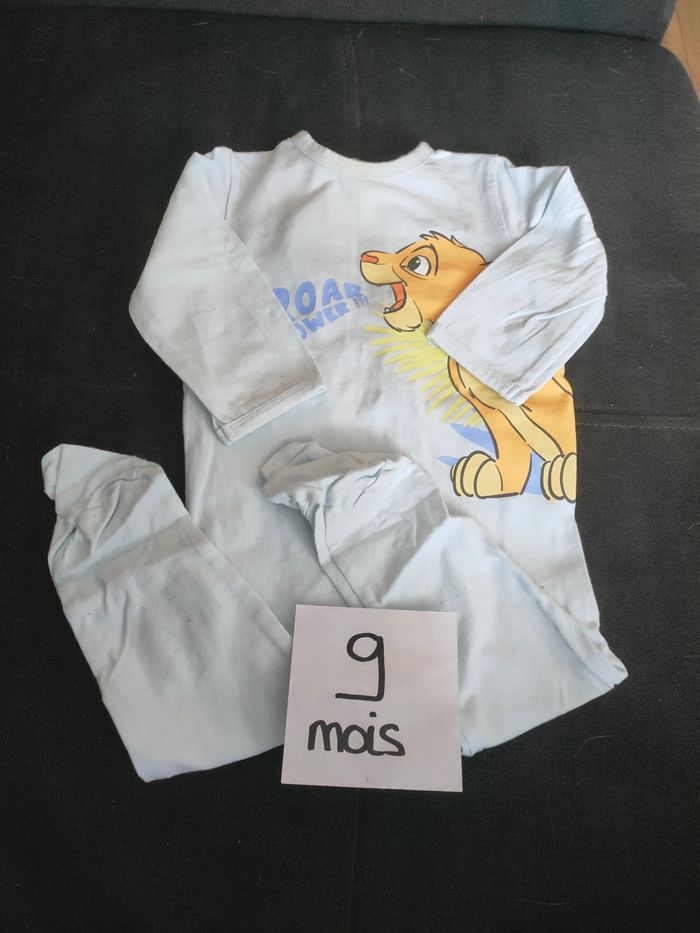 Grenouillère pyjama 1 pièce pour bébé garçon 9 mois disney - photo numéro 1