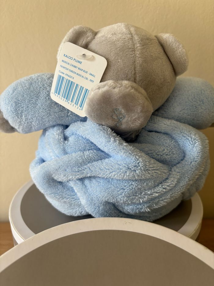 Doudou peluche ours boule plume musical tendres et douces kaloo neuf - photo numéro 3