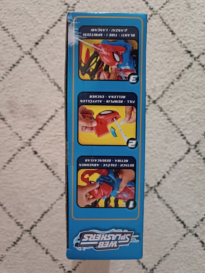 Marvel Spider‑Man – L'araignée de combat Crawl ’N Blast Spider – Neuf - photo numéro 4