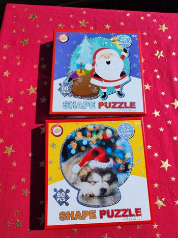 Lot 2 puzzles noël