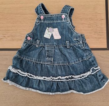 Robe jean bleue 6 mois en parfait état