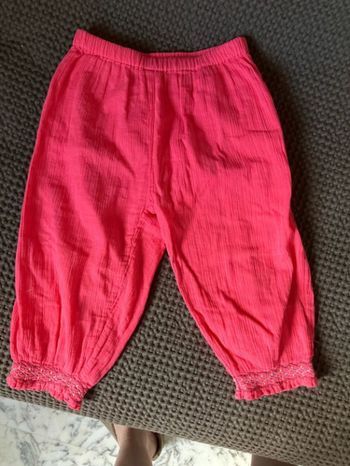 Pantalon fluide rouge
