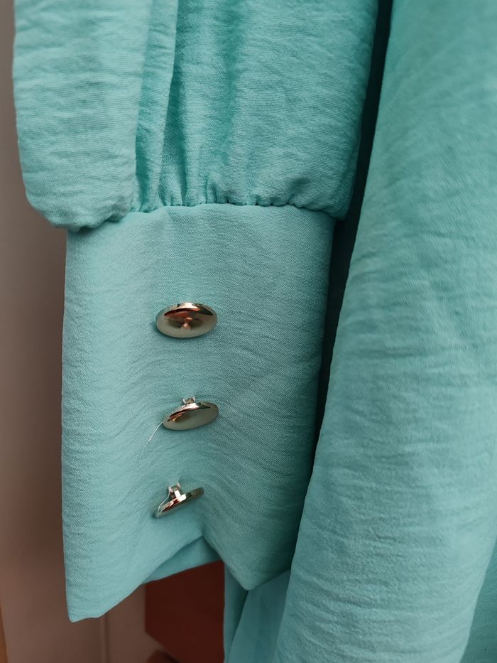 Robe/tunique vert d'eau taille unique - photo numéro 5