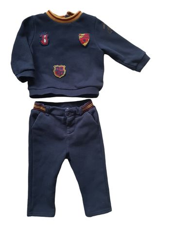 Tape À L'Œil - Ensemble sweat manches longues + pantalon bien chaud, doublé polaire (9 mois)