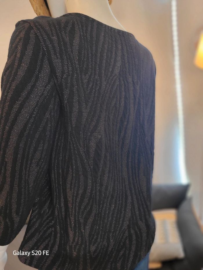 Petit pull noir doré - photo numéro 7