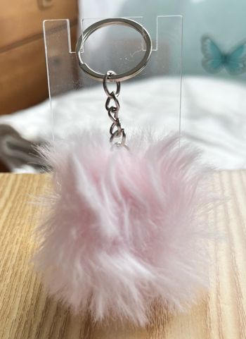 Porte clé pompon fourrure