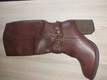 bottes marron style farwest 37