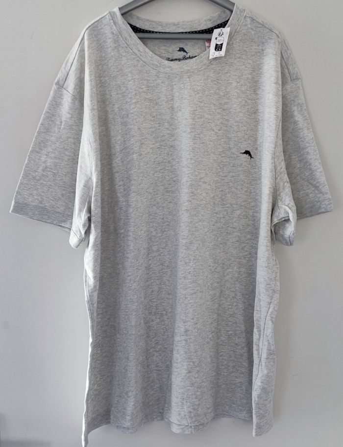T-shirt à manches courtes pour homme marque Tommy Bahama taille XL couleur gris