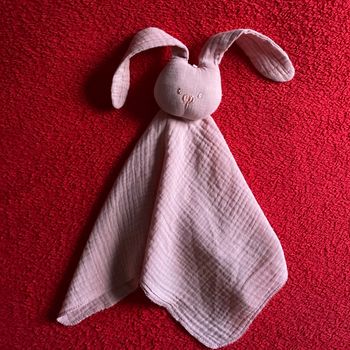 Nattou doudou lange lapin lapidou vieux rose ttbe