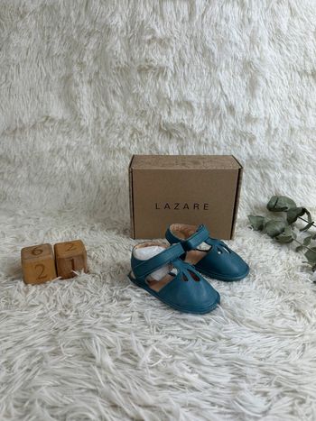 Paire de sandales Lazare taille 21 coloris bleu vert