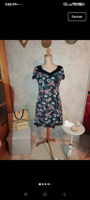 Robe skull and roses 