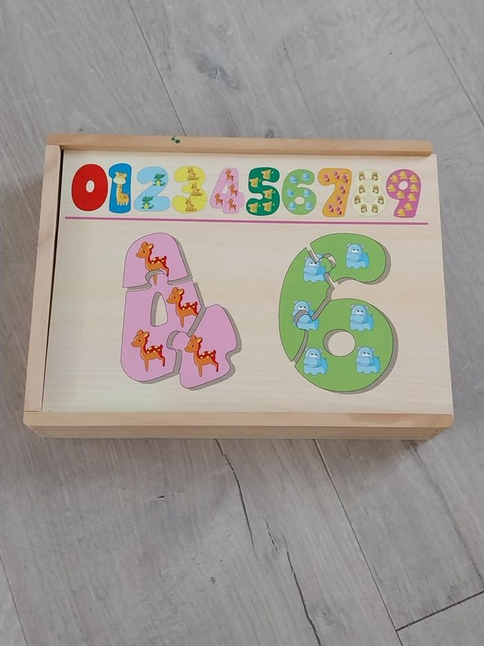 Puzzle en bois les chiffres